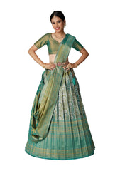 Girls Semi Stitched Lehenga with Dupatta