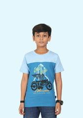 Boys Printed Pure Cotton T Shirt (Pack of 1)