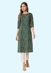 Women's Cotton Printed Straight Kurti