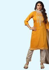 Latest Cotton Kurti Touser & duptta Set