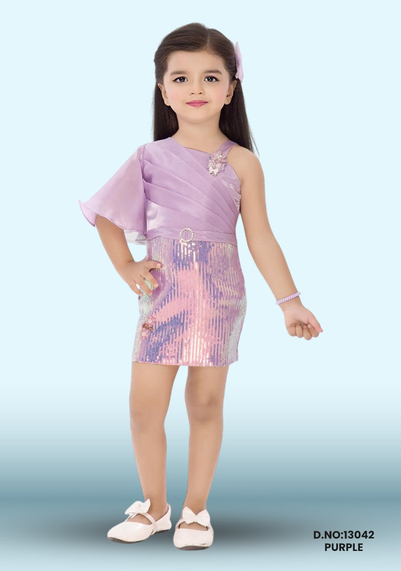 Branded Kids Western Wear D.no:13042 Purple