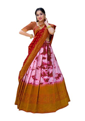 Girls Semi Stitched Lehenga with Dupatta