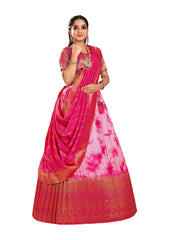 Girls Semi Stitched Lehenga with Dupatta