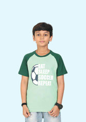 Boys Printed Pure Cotton T Shirt (Pack of 1)