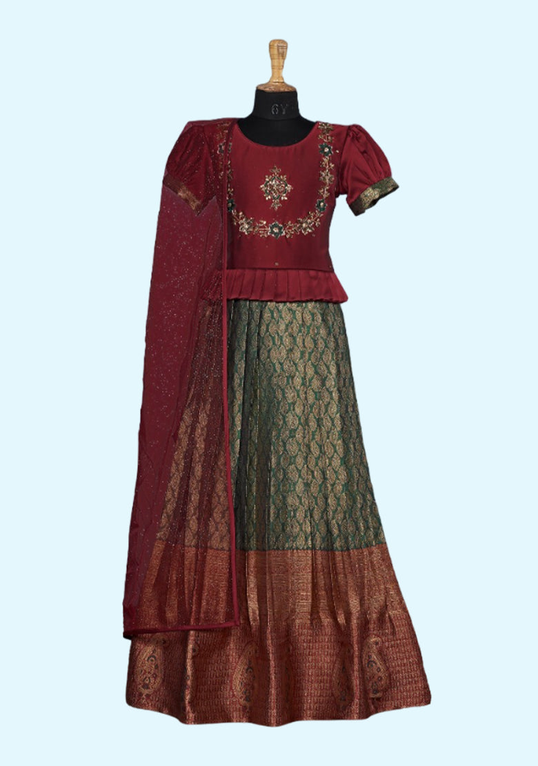 New Kids Lehenga Readymade for Girls Lehenga with Dupatta