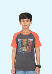 Boys Printed Pure Cotton T Shirt (Pack of 1)