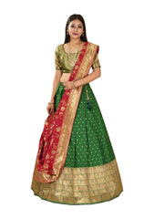 Girls Semi Stitched Lehenga with Dupatta