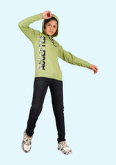 Full Sleeve Hoodies T-Shirt Pista Green