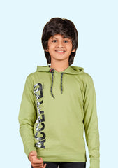 Full Sleeve Hoodies T-Shirt Pista Green