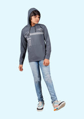 Full Sleeve Hoodies T-Shirt Steel Grey