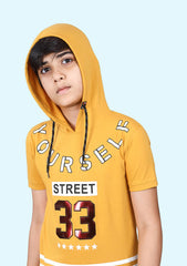 Kids Hoodie T-Shirt Yellow