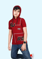 Kids Hoodie T-Shirt Red