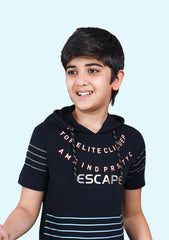 Kids Hoodie T-Shirt Navy