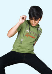 Kids Hoodie T-Shirt Pista Green