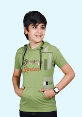 Kids Hoodie T-Shirt Pista Green