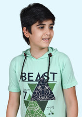 Kids Hoodie T-Shirt AquaGreen