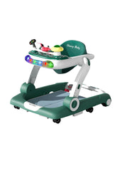 Foldable Baby Activity Walker With Airplane Toy Tray