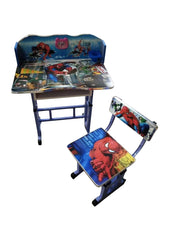 Morges Cartoon Printed Adjustable Kids Study Table with Chair Set