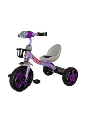 Children Plug and Play Kids Tricycle Trike with Front & Back Side Storage Basket, Baby Tricycle Ride on Outdoor