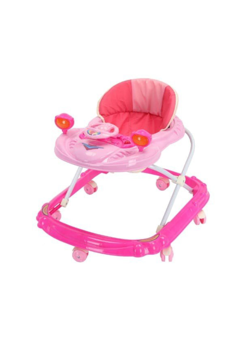 China kids learn to walk cartoon walking toy chair musical baby walker with stopper for children