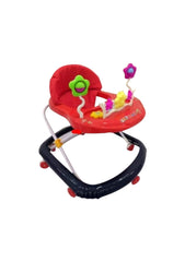 Baby Walker Round Kids Walker for Babies Cycle with Adjustable Height and Musical Toy Bar Rattles and Toys Ultra Soft Seat-Activity Walker