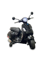 12V Vespa Rechargeable Battery Operated Ride-on Scooter for Kids with Remote Control