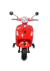 12V Vespa Rechargeable Battery Operated Ride-on Scooter for Kids with Remote Control