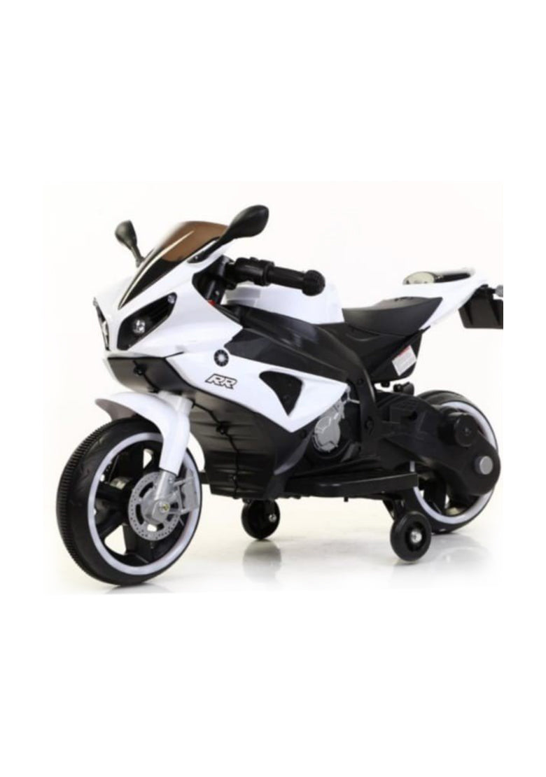 Battery Operated Ride on Bike for Kids with Accelerator, Music (USB), Lights Double Motors Double Battery Hand Accelerator