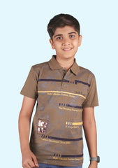 Kids Polo T-Shirt Military Green