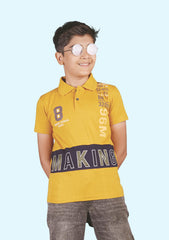 Kids Polo T-Shirt Yellow