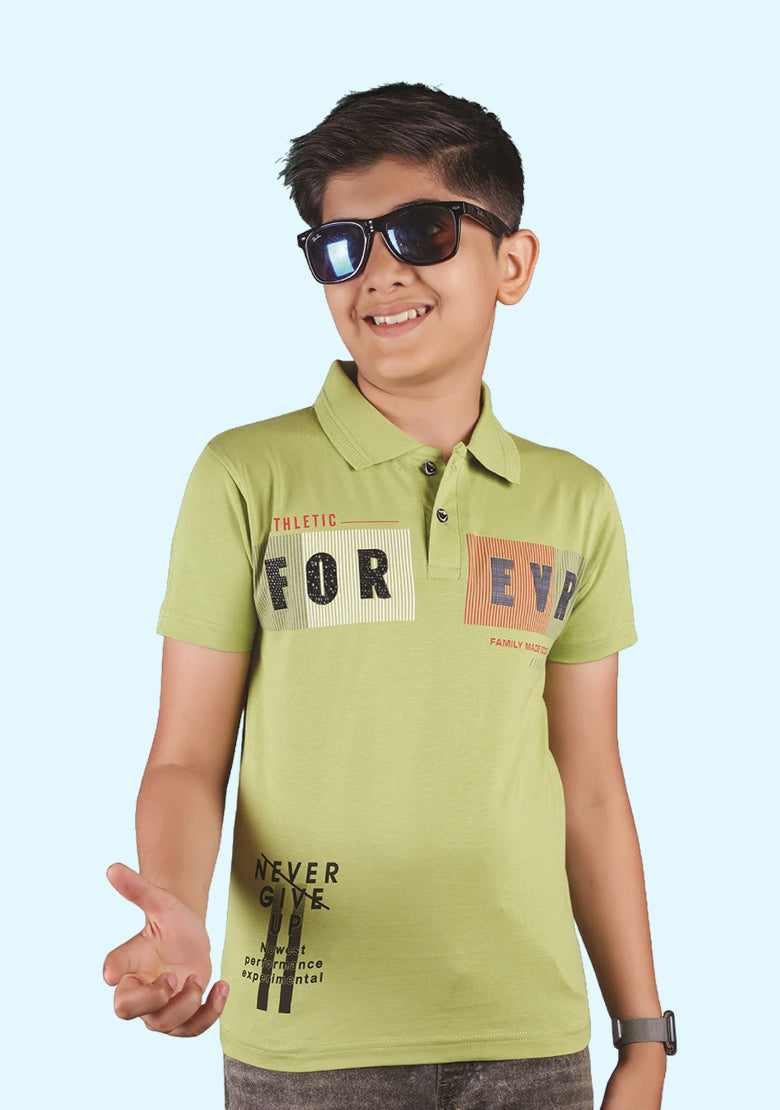 Kids Polo T-Shirt Pista Green