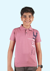 Kids Polo T-Shirt Onion Pink