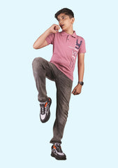 Kids Polo T-Shirt Onion Pink