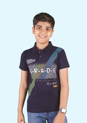 Kids Polo T-Shirt Navy Blue