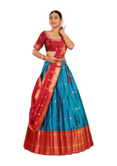 Girls Semi Stitched&nbsp; Lehenga with Dupatta