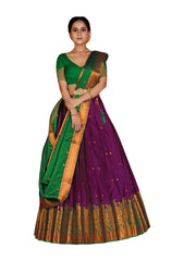 Girls Semi Stitched Lehenga with Dupatta