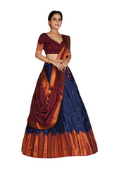 Girls Semi Stitched Lehenga with Dupatta