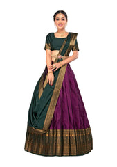 Girls Semi Stitched Lehenga with Dupatta