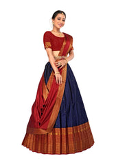 Girls Semi Stitched Lehenga with Dupatta