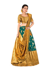 Girls Semi Stitched Lehenga with Dupatta