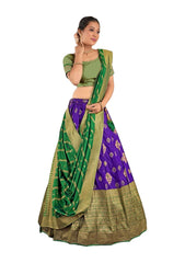 Girls Semi Stitched Lehenga with Dupatta