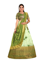 Girls Semi Stitched Lehenga with Dupatta