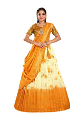 Girls Semi Stitched Lehenga with Dupatta