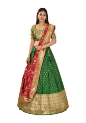 Girls Semi Stitched Lehenga with Dupatta